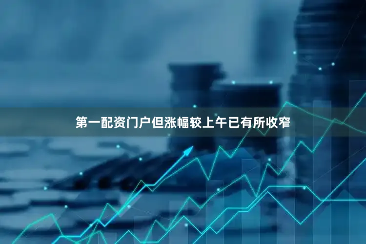 第一配资门户但涨幅较上午已有所收窄